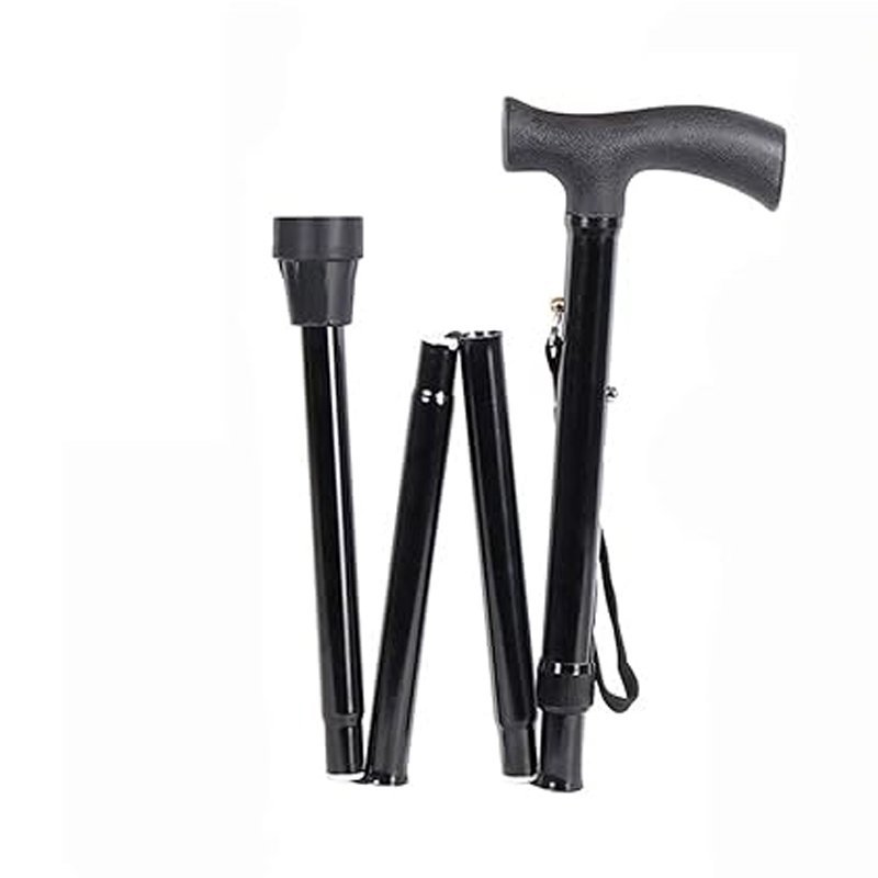 folding-walking-stick-black