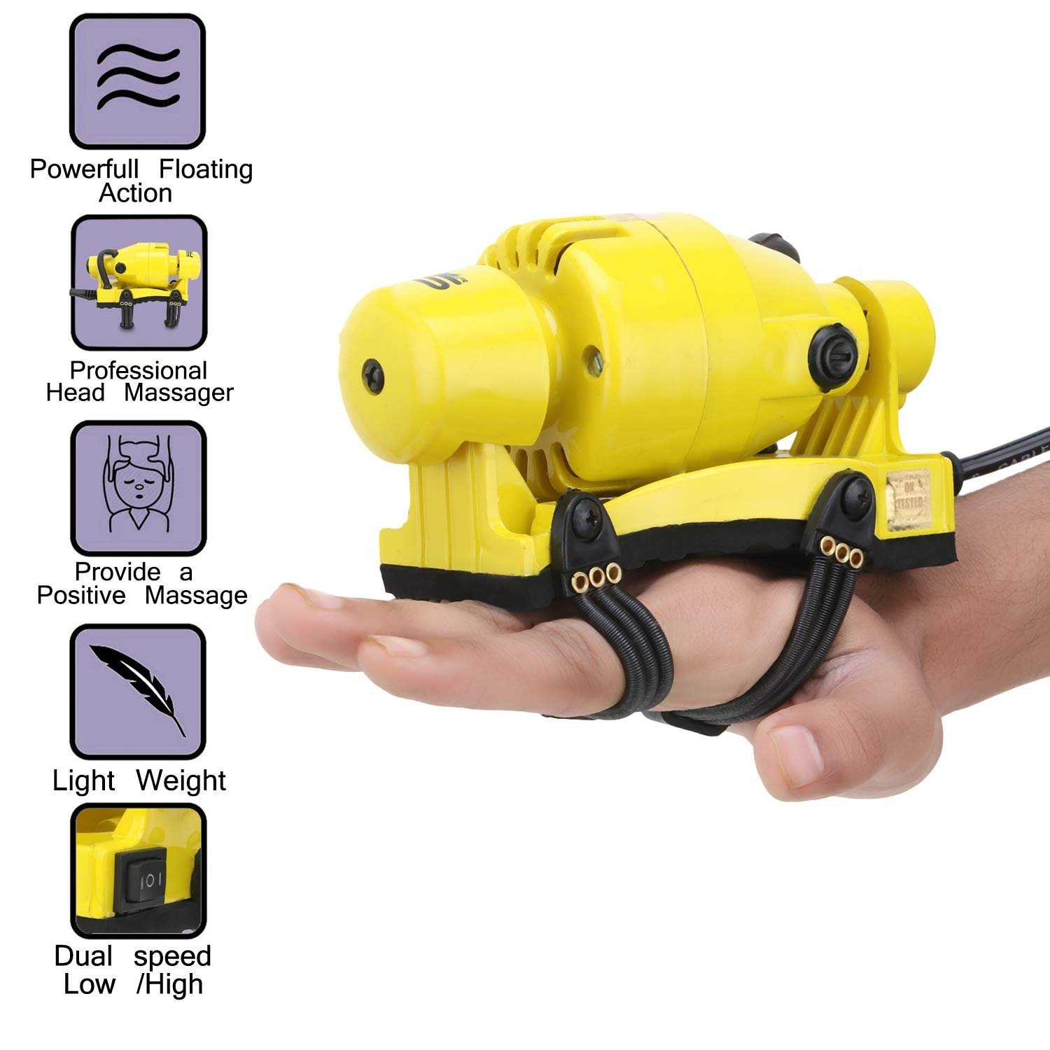 MCP Hamza Body Massager Yellow - Image 2