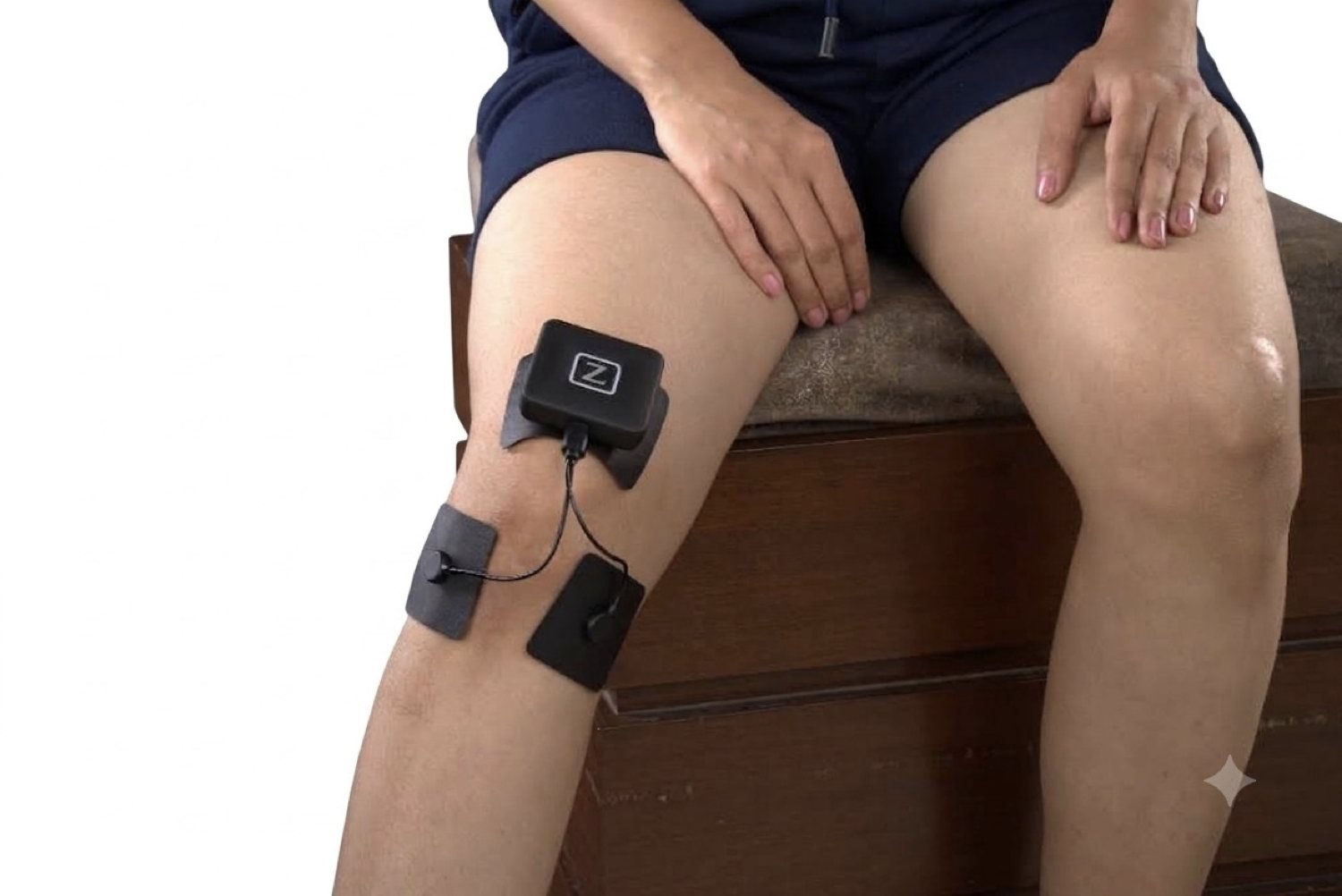 Pod with two spot pads either side of the knee