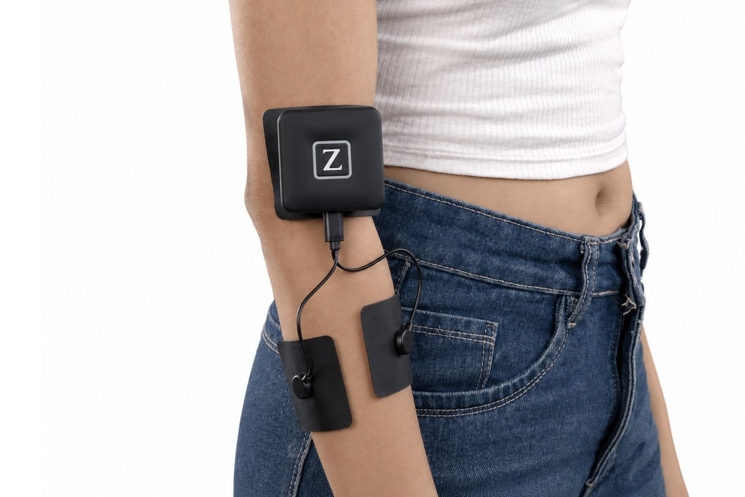 Pod with two spot pads on the outer elbow